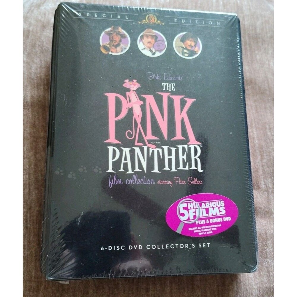 The Pink Panther Film Collection (DVD, 2004, 6-Disc Set) Special Edition New